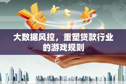 秦州大数据风控，重塑贷款行业的游戏规则