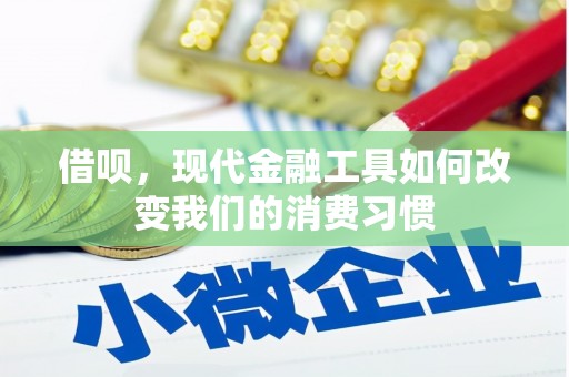 秦州借呗，现代金融工具如何改变我们的消费习惯