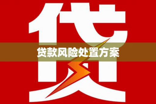 秦州贷款风险处置方案
