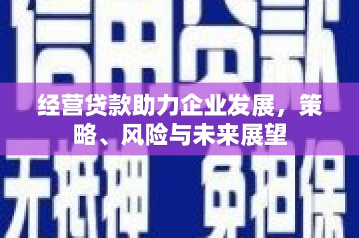 秦州经营贷款助力企业发展，策略、风险与未来展望