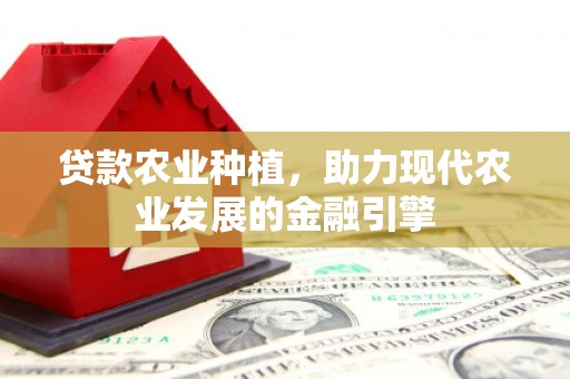 秦州贷款农业种植，助力现代农业发展的金融引擎