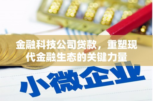 秦州金融科技公司贷款，重塑现代金融生态的关键力量