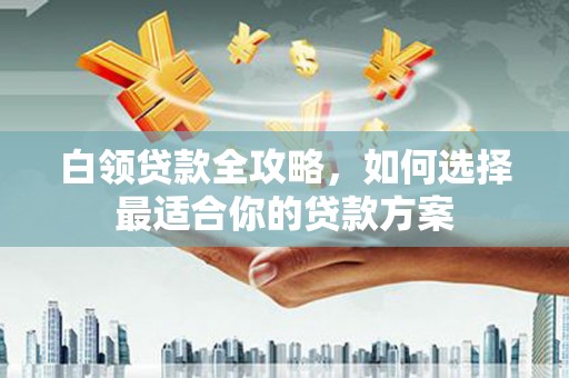 秦州白领贷款全攻略，如何选择最适合你的贷款方案